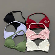 Reggiseno sportivo con spalline Intimo yoga Donna Palestra Top Corsa Esercizio senza - immagine 4