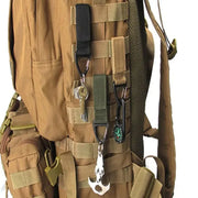 Clip Tattica MOLLE Porta Chiavi – Moschettone Nylon per Cintura e Zaino (1/2/3 Pezzi) Accessorio Outdoor EDC - Campeda