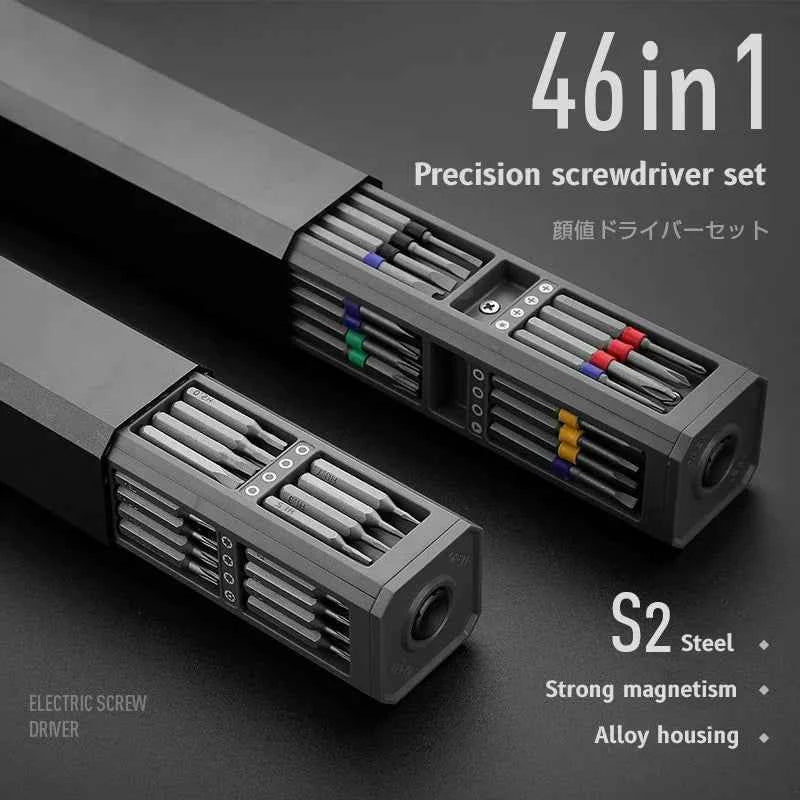 Set di cacciaviti di precisione 8 32 43 46 in 1 Torx Hex Phillips Punta per cacciavite magnetico Orologio per telefono Laptop Mini set di strumenti di riparazione