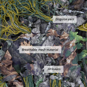 JOAXOR Ghillie Suit Tute da caccia mimetiche con foglie 3D - immagine 5