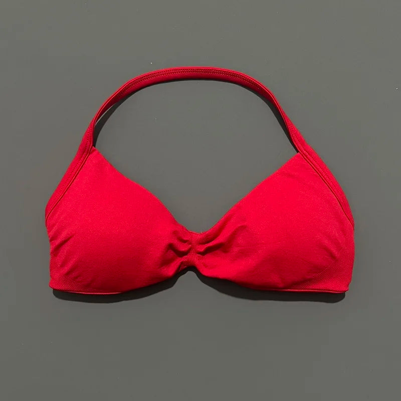 Reggiseno sportivo con spalline Intimo yoga Donna Palestra Top Corsa Esercizio senza - immagine 9