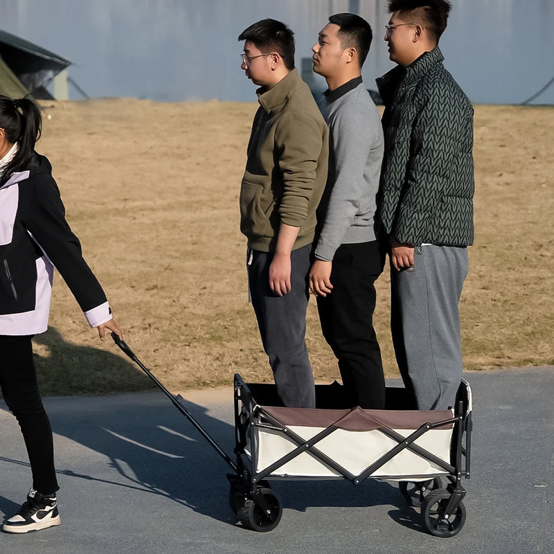 Carrello Pieghevole Heavy Duty – Grande Capacità per Campeggio, Spiaggia, Giardino & Outdoor - Campeda