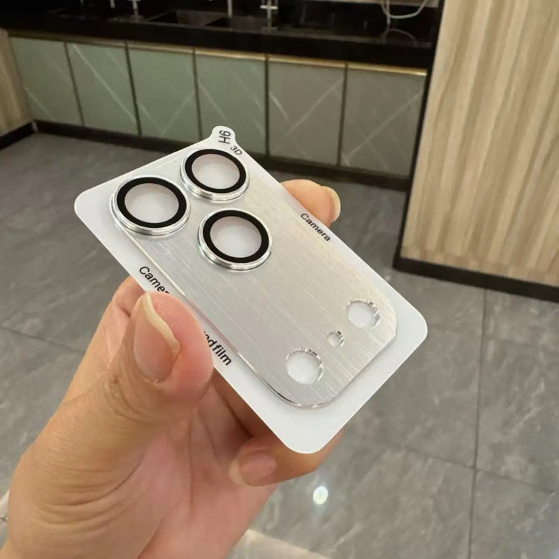 1Set Copertura Completa In Metallo Protezione Della Macchina Fotografica di Vetro Per IPhone 17 Pro Max Obiettivo di Copertura In Vetro Per IPhone 17 Obiettivo Dell'aria Anello di Metallo Pellicola