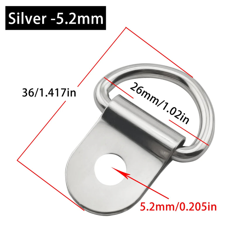5-100 pezzi 4 5-6 - silvery-5.2mm 5PCS - immagine 21