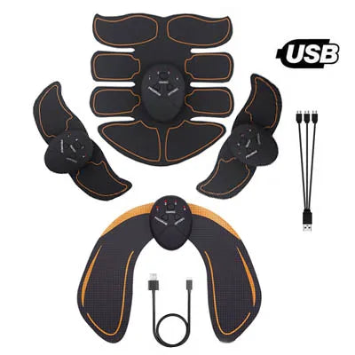 EMS Stimolatore Muscolare Addominale – Allenatore Elettrico per Addome, Fianchi e Corpo