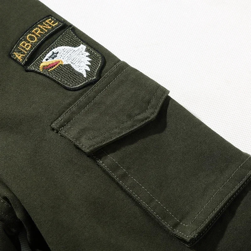 Giacca Moto Uomo Tattica Militare – Bomber Biker Multitasche SWAT Stile Pilota, Giacca Autunno Outdoor