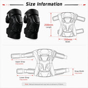 Ginocchiere per Moto Equipaggiamento Protettivo Protezioni Ginocchia da Motocross - immagine 5