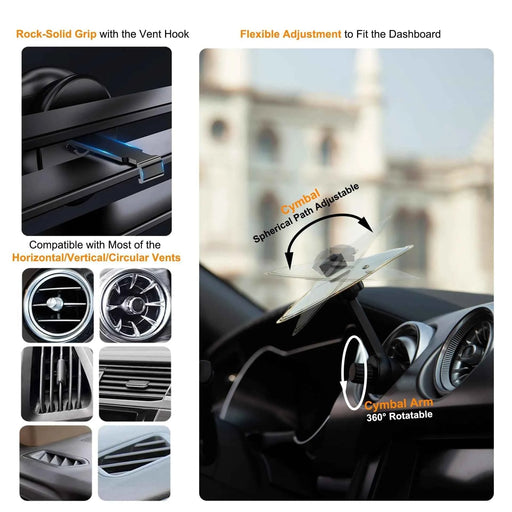 Mini batteria universale che colpisce con piatti Decorazione di sfiato per auto Robusta accessori interni automobilistici Design a prova di crash