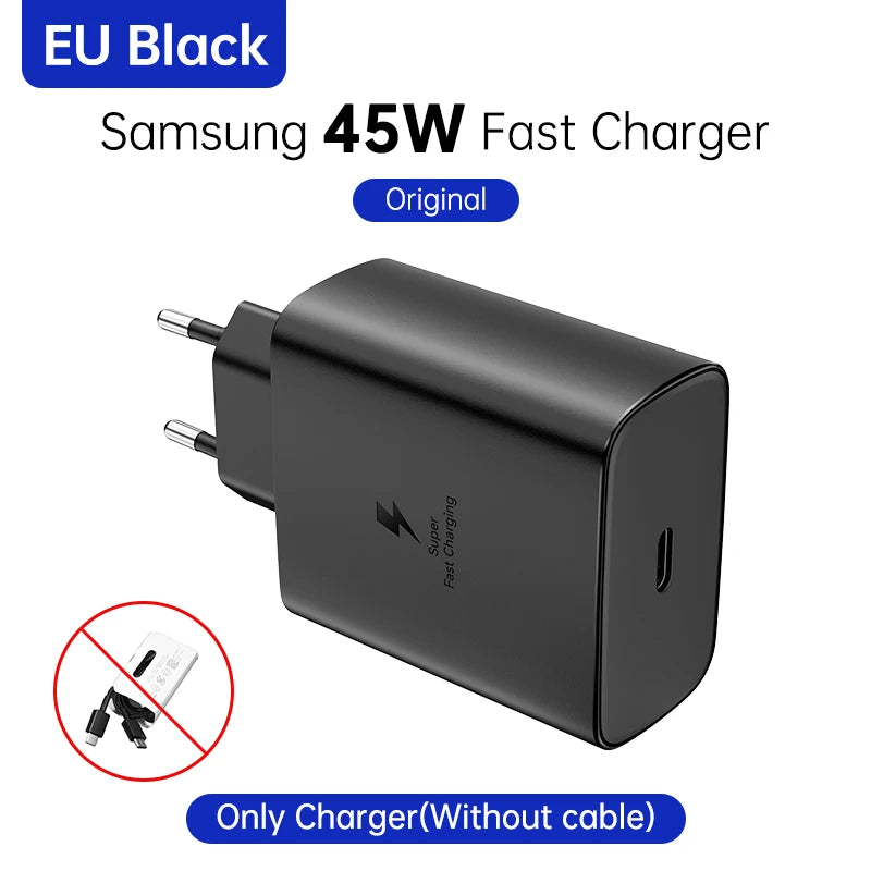 Caricabatterie SAMSUNG PD 45W Ricarica Super Veloce Originale 25W Caricatore da Muro - immagine 8