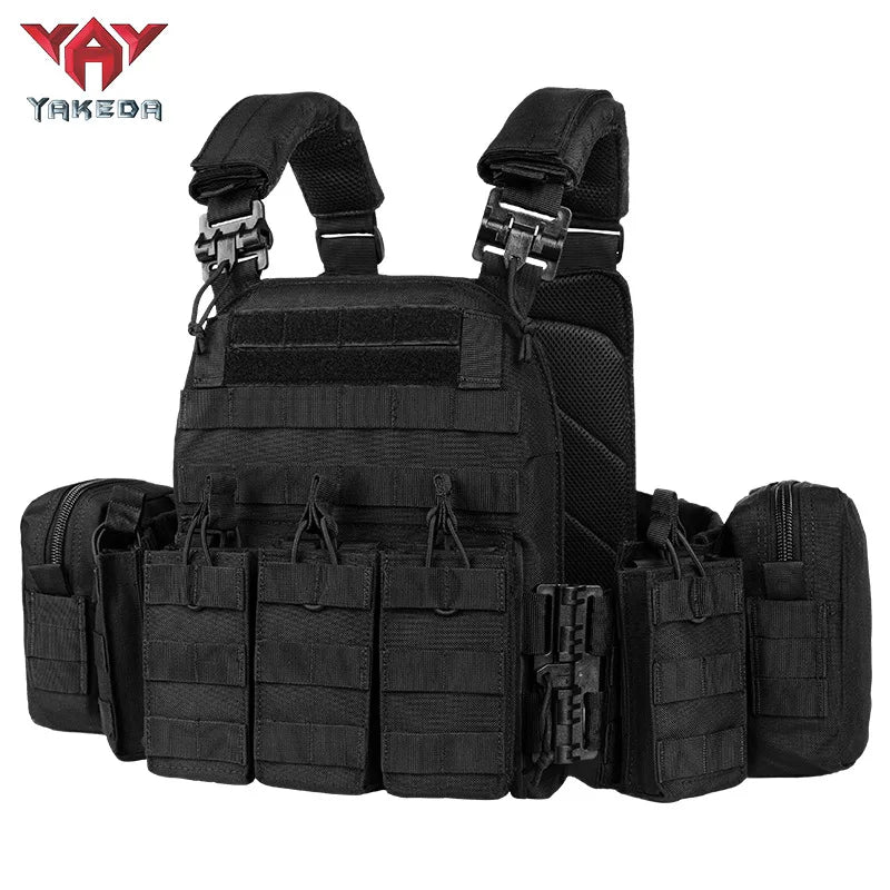 YAKEDA Gilet da allenamento per smontaggio rapido - Black - immagine 2