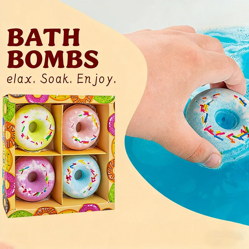 Set Regalo di Bombe da Bagno a Forma Ciambella con Giocattoli - immagine 2