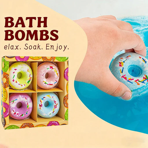 Set Regalo di Bombe da Bagno a Forma Ciambella con Giocattoli - immagine 2