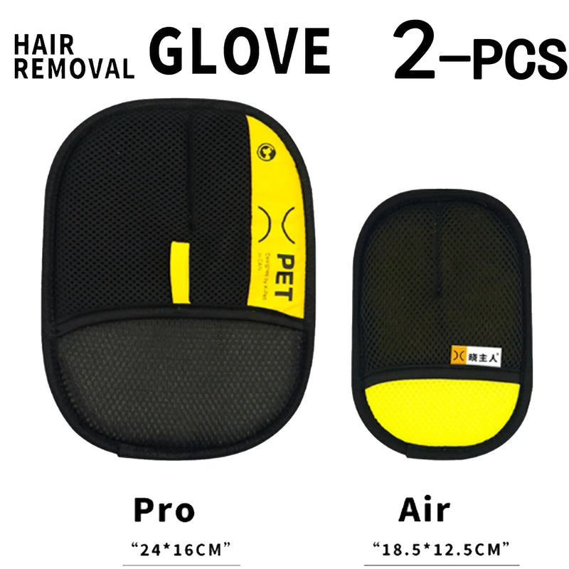 Guanti per rimuovere peli di animali domestici elettrostatici cani gatti - (Pro and Air)-2-Pcs - immagine 4