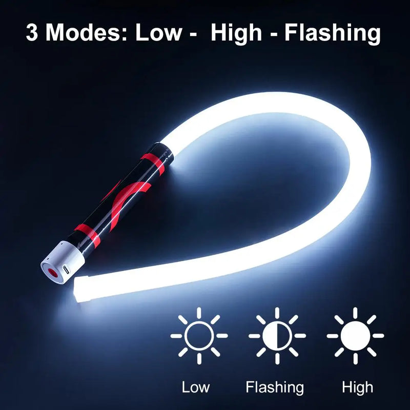 Torcia LED Flessibile da 73cm Ricaricabile Luce Lavoro Professionale per Meccanici