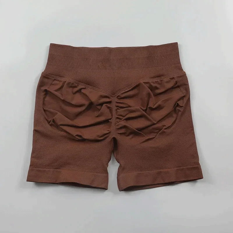 Pantaloncini da Yoga per Fitness | Pantaloncini sportivi da donna da 4,5 pollici per corsa ed esercizio, alternativa di qualità ai marchi più famosi, abbigliamento da palestra senza cuciture modellante.