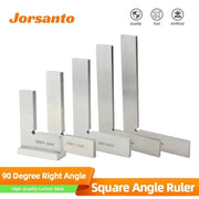 Righello quadrato con bordo piatto da 90 gradi Strumento di misurazione dell'angolo in metallo quadrato per carpenteria Strumenti per la lavorazione del legno quadrati multi carpenteria Prova quadrata