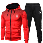Tuta jogging uomo 2 pezzi – felpa con cappuccio e pantaloni sportivi per palestra, corsa e tempo libero - Campeda