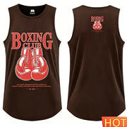 Canotta da boxe uomo t-shirt estiva girocollo senza maniche - immagine 10