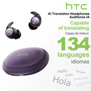 Auricolari Bluetooth HTC NE76 Traduttori AI - purple AI - immagine 4