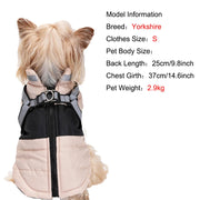 Cappotto per cani con imbracatura Vestiti caldi invernali di piccola taglia media - immagine 2