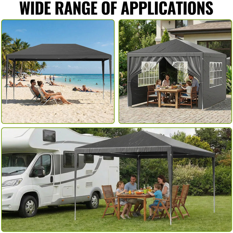 Gazebo LOEFME 3x4m per Esterni Ideale Giardino Fai-da-te - immagine 2