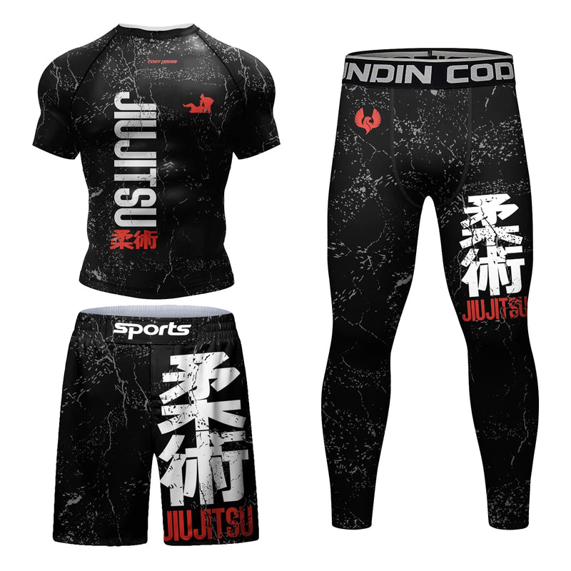 Completo Sportivo Cody: Magliette e Pantaloni a Compressione per MMA - immagine 16