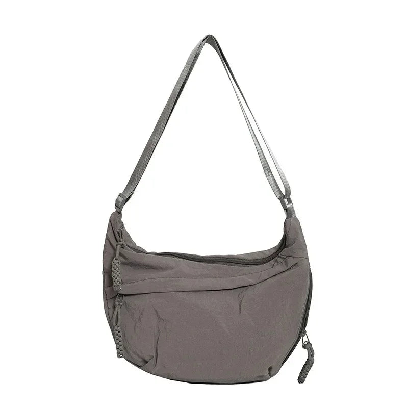 Borsa a Tracolla Minimal Unisex – Borsa in Nylon Multifunzione Stile Casual Quotidiano