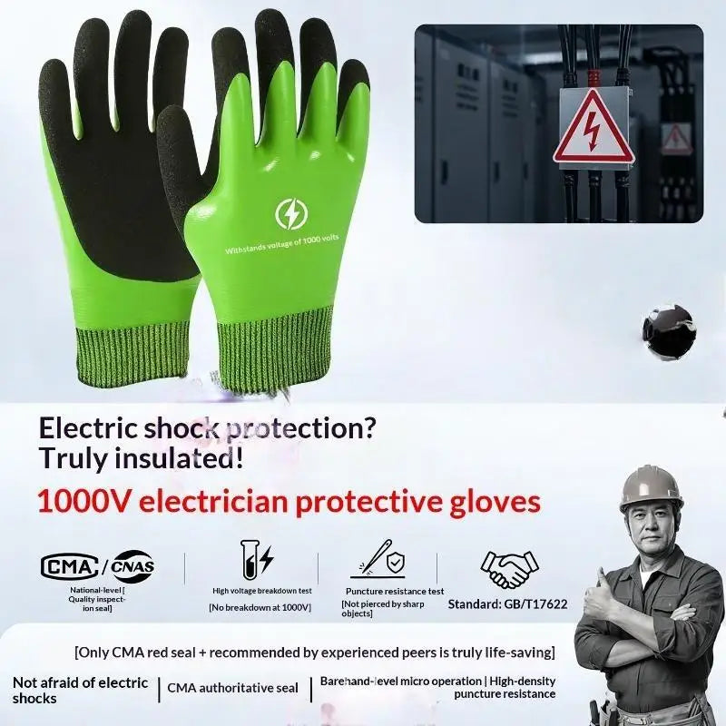 Nuovi Guanti di Sicurezza Elettrica Impermeabili 1000/400V - A2