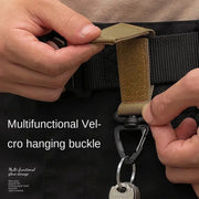 Clip Tattica MOLLE Porta Chiavi – Moschettone Nylon per Cintura e Zaino (1/2/3 Pezzi) Accessorio Outdoor EDC - Campeda