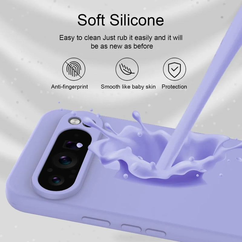 Custodia per telefono antigoccia in silicone morbido delicato sulla pelle di alta qualità per Google Pixel 10 Pro XL 9 8 7 9A 8A 7A Custodia protettiva antiurto