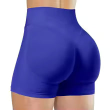Pantaloncini da yoga estivi a vita alta per donna Pantaloni da fitness da corsa alla moda e sexy Leggings da yoga tinta unita Collant elastici