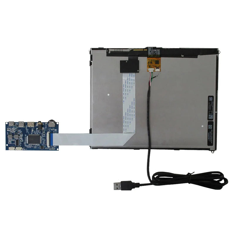 Per iPad 3/4 9.7 Pollici LP097QX1-SPA1 LTL097QL01 FAI DA TE IPS 2K Display LCD Schermo Monitor di Controllo Driver Bordo Digitizer Touchscreen