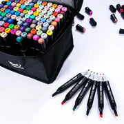 Set di pennarelli artistici oleosi a doppia testa da 24-80 colori per disegnare - immagine 8