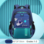 Zaino per bambini Borse da scuola ragazzi astronauta Borsa libri primaria - small-Green - immagine 3