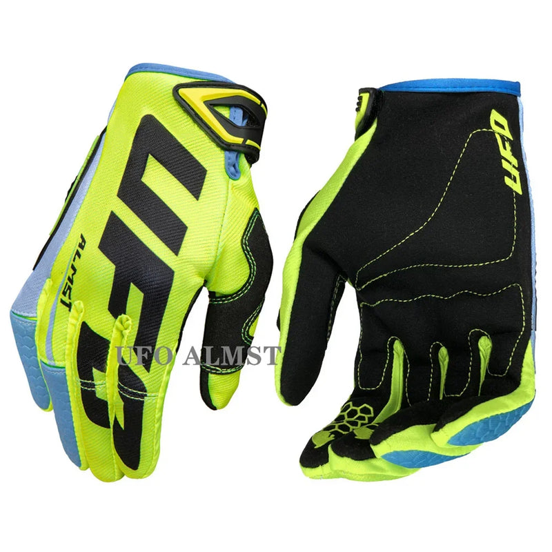 Guanti Moto Enduro Motocross UFO Almst – Antiscivolo, Traspiranti e Antiurto con Touch Screen, Guanti MX ATV Estivi