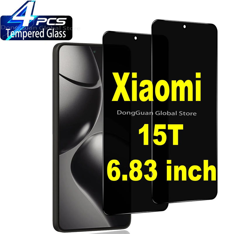 Vetro temperato anti-spia per pellicola protettiva in vetro per schermo privacy Xiaomi 15T