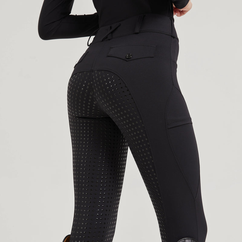 Pantaloni equestri professionali sportivi attillati elastici ad asciugatura rapida in - immagine 9