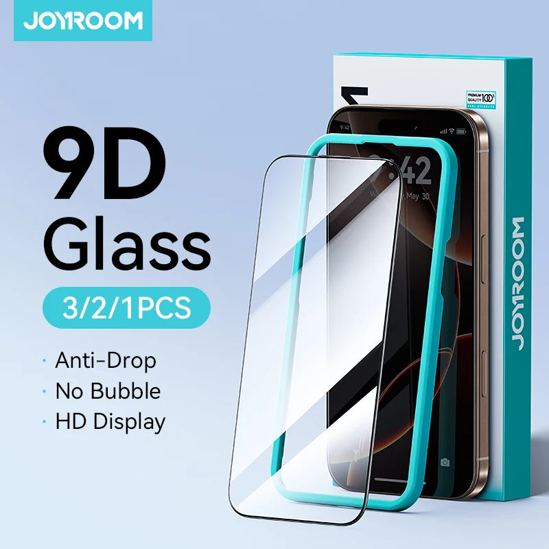 Joyroom 3/2/1 Pezzi Vetro HD per iPhone 18 17 16 15 Pro Max