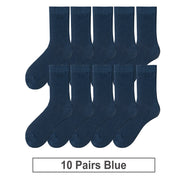 Set 10 paia di calzini da uomo TAXCAIX – cotone morbido e traspirante, business casual, autunno/primavera, colori nero e bianco - Campeda