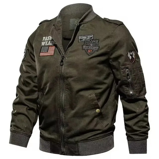 Giacca Moto Uomo Tattica Militare – Bomber Biker Multitasche SWAT Stile Pilota, Giacca Autunno Outdoor - Campeda