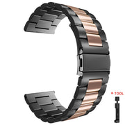 Cinturino Acciaio Inossidabile 20mm/22mm – Compatibile Samsung Galaxy Watch, Huawei GT, Amazfit - Campeda