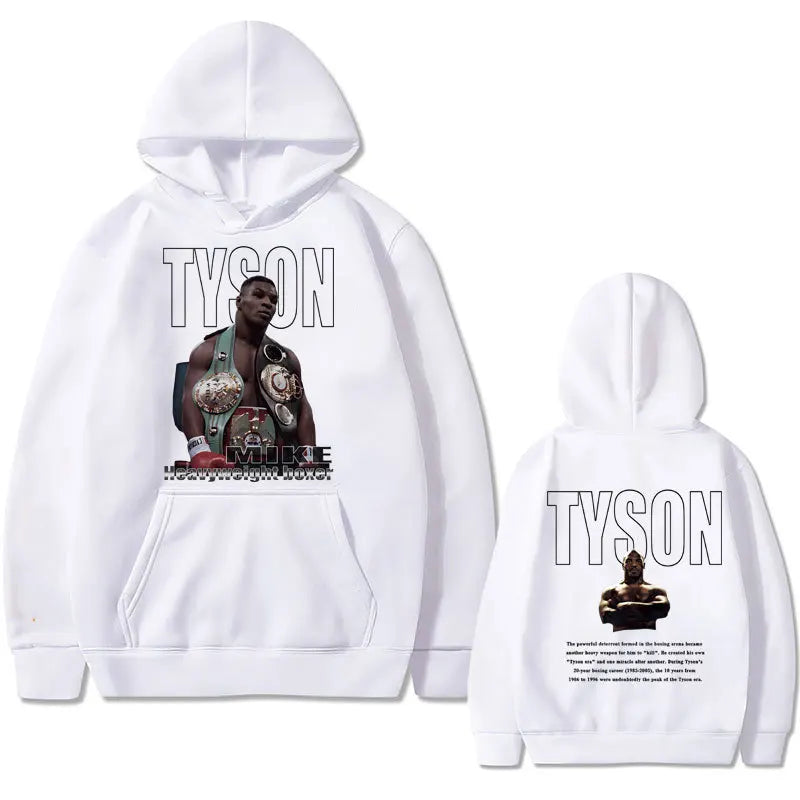 Boxing King Mike Tyson Felpa con cappuccio stampa fronte-retro Uomo e donna Cool - immagine 2