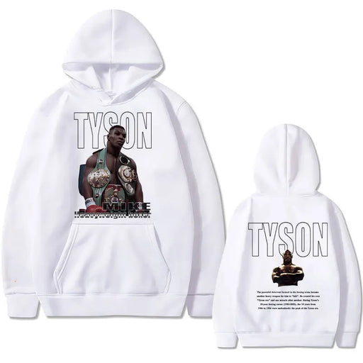 Boxing King Mike Tyson Felpa con cappuccio stampa fronte-retro Uomo e donna Cool - immagine 2