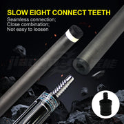 Punta Stecca Biliardo 12,5 mm in Fibra di Carbonio 3/8×8 – Avambraccio Professionale High Performance - Campeda