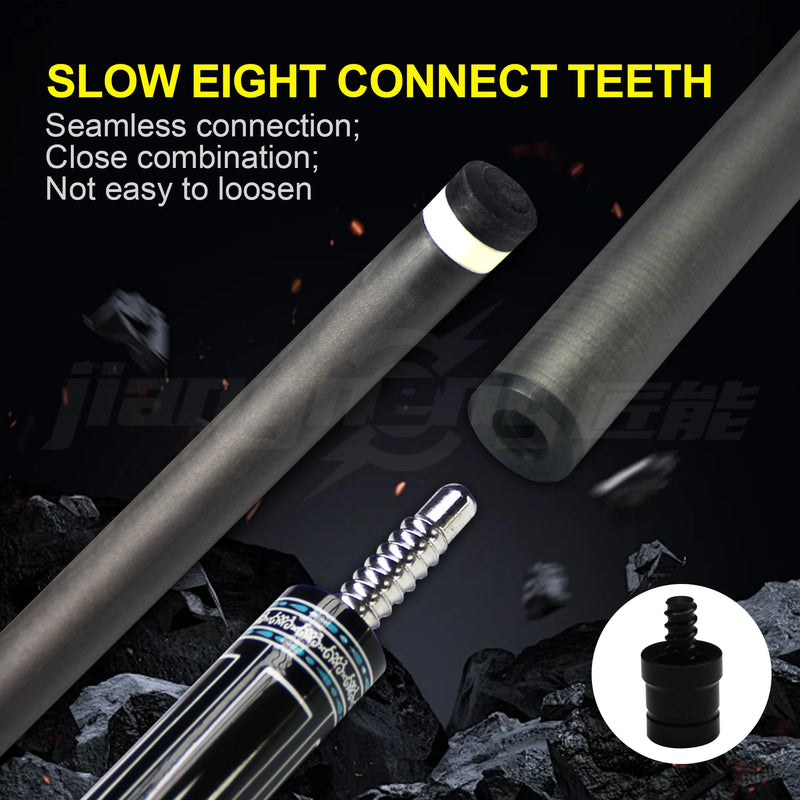 Punta Stecca Biliardo 12,5 mm in Fibra di Carbonio 3/8×8 – Avambraccio Professionale High Performance - Campeda