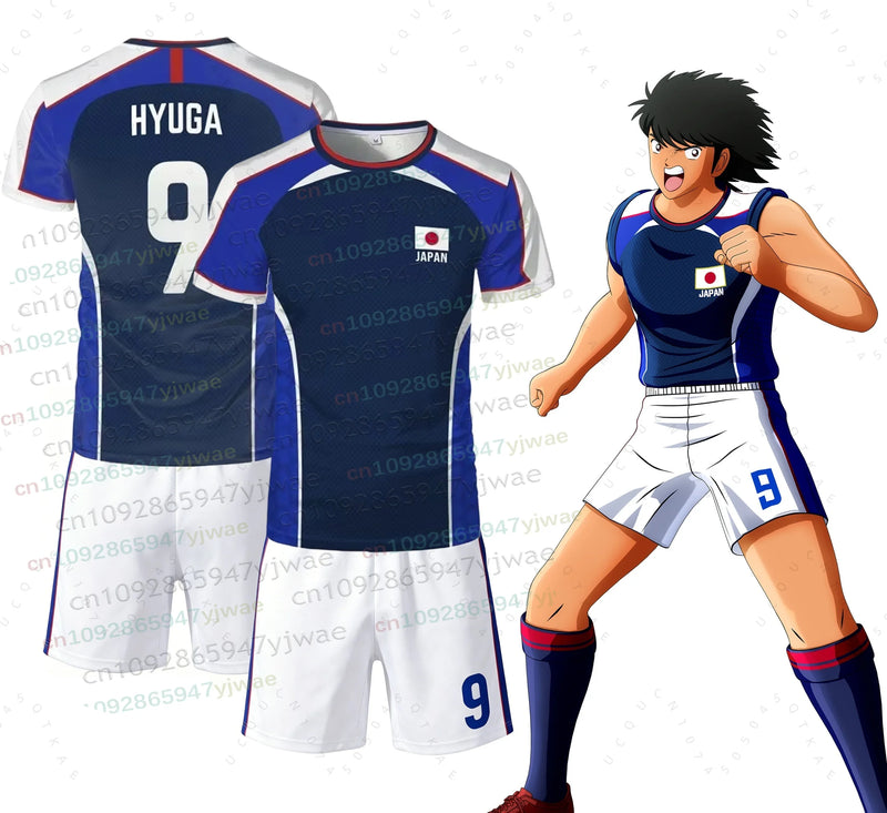 Set di magliette e pantaloncini con bandiera giapponese Anime Captain Tsubasa - immagine 2