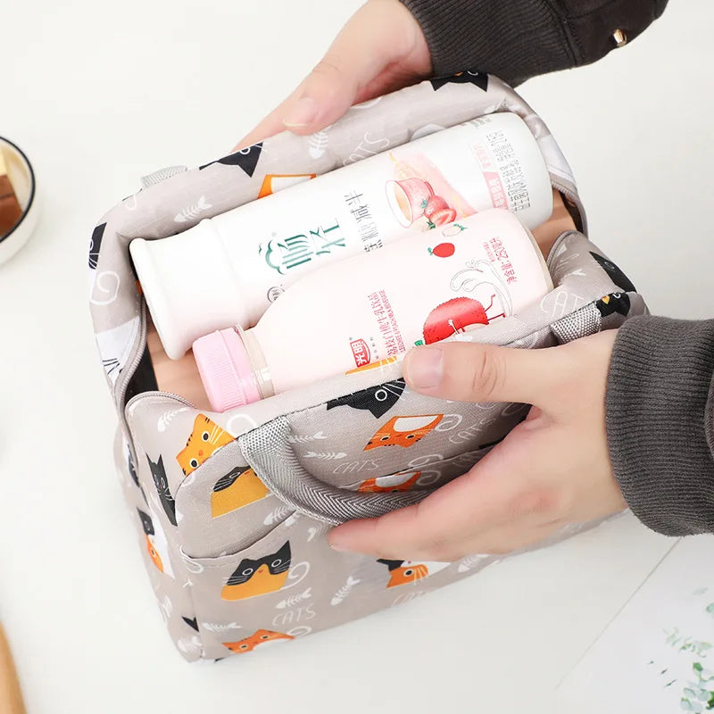 Borsa Termica Colorata in Tessuto Oxford – Lunch Bag Isolata, Anti-Spreco e Pratica - Campeda