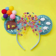 Disney Pink Daisy Duck Bow Fasce per capelli Paillettes viola Fascia orecchie di - immagine 16