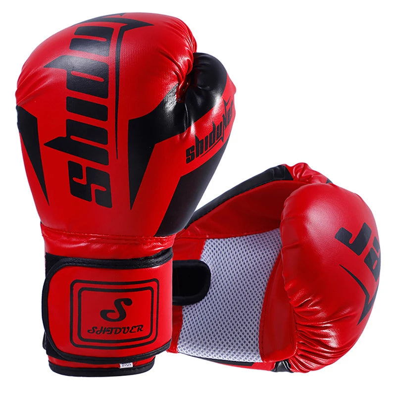 Guanti da Boxe Traspiranti 6/10 oz – Muay Thai, Sanda, Taekwondo per Adulti e Bambini