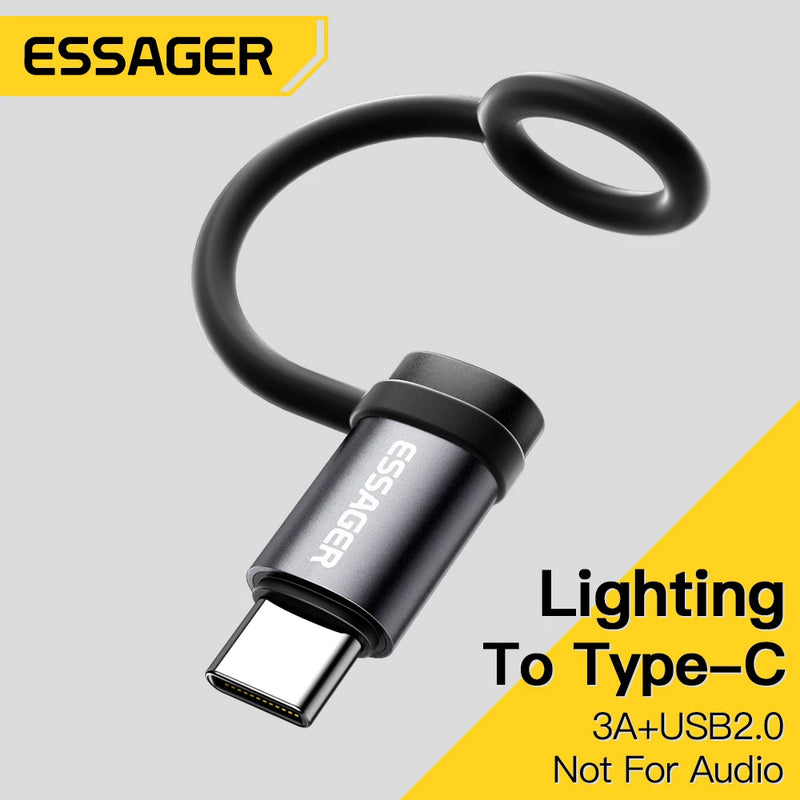 Adattatore Essager da Lightning a USB C 3A per Ricarica Rapida OTG iPhone - immagine 6